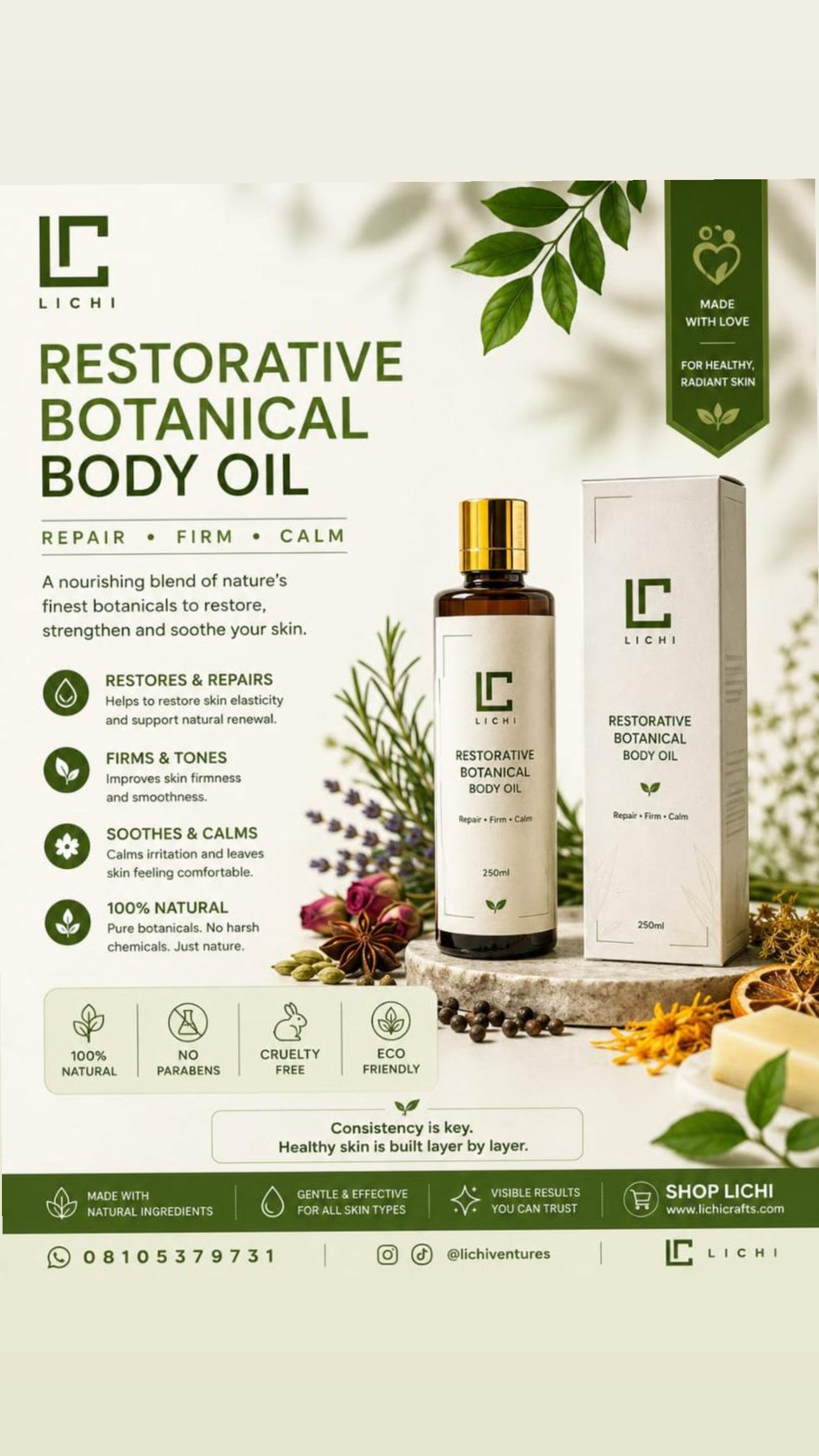 RESTORATIVE BOTANICAL BODY OIL