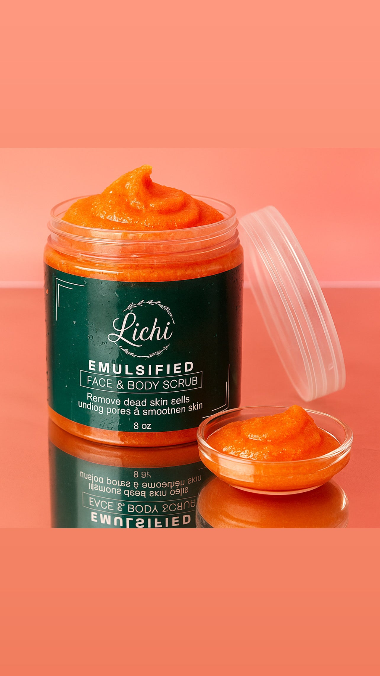 Emulsified face and body scrub